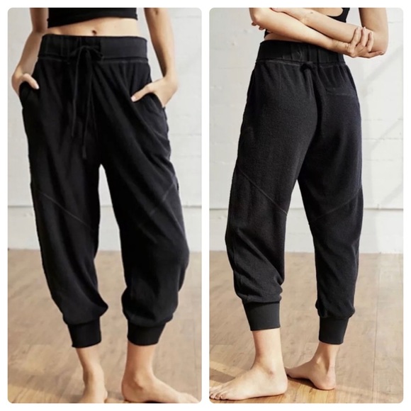 NWT free people black joggers